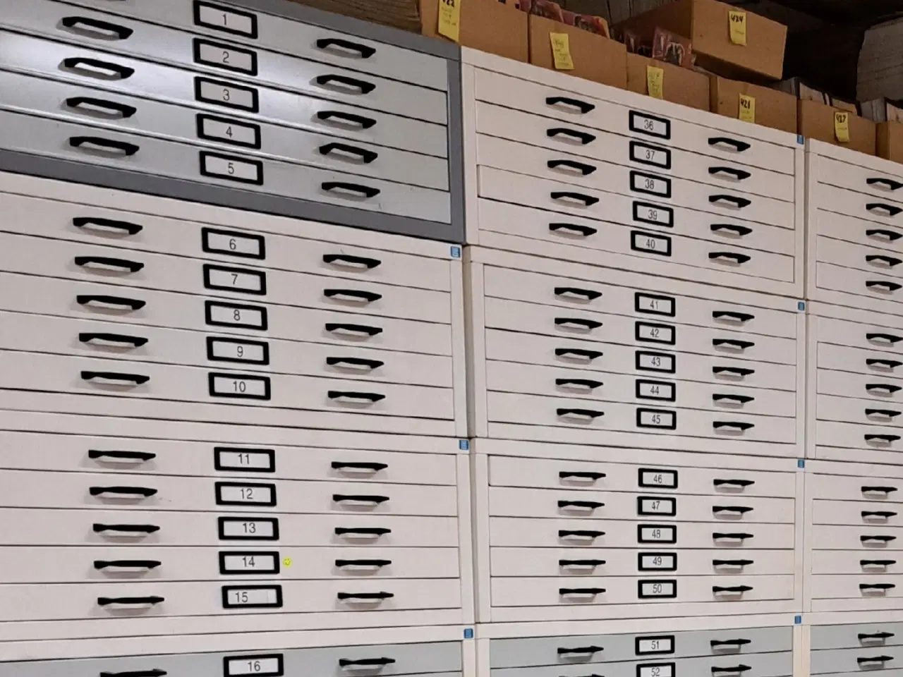 Billede 1 - Tegningsskab m/ 5 skuffer stål