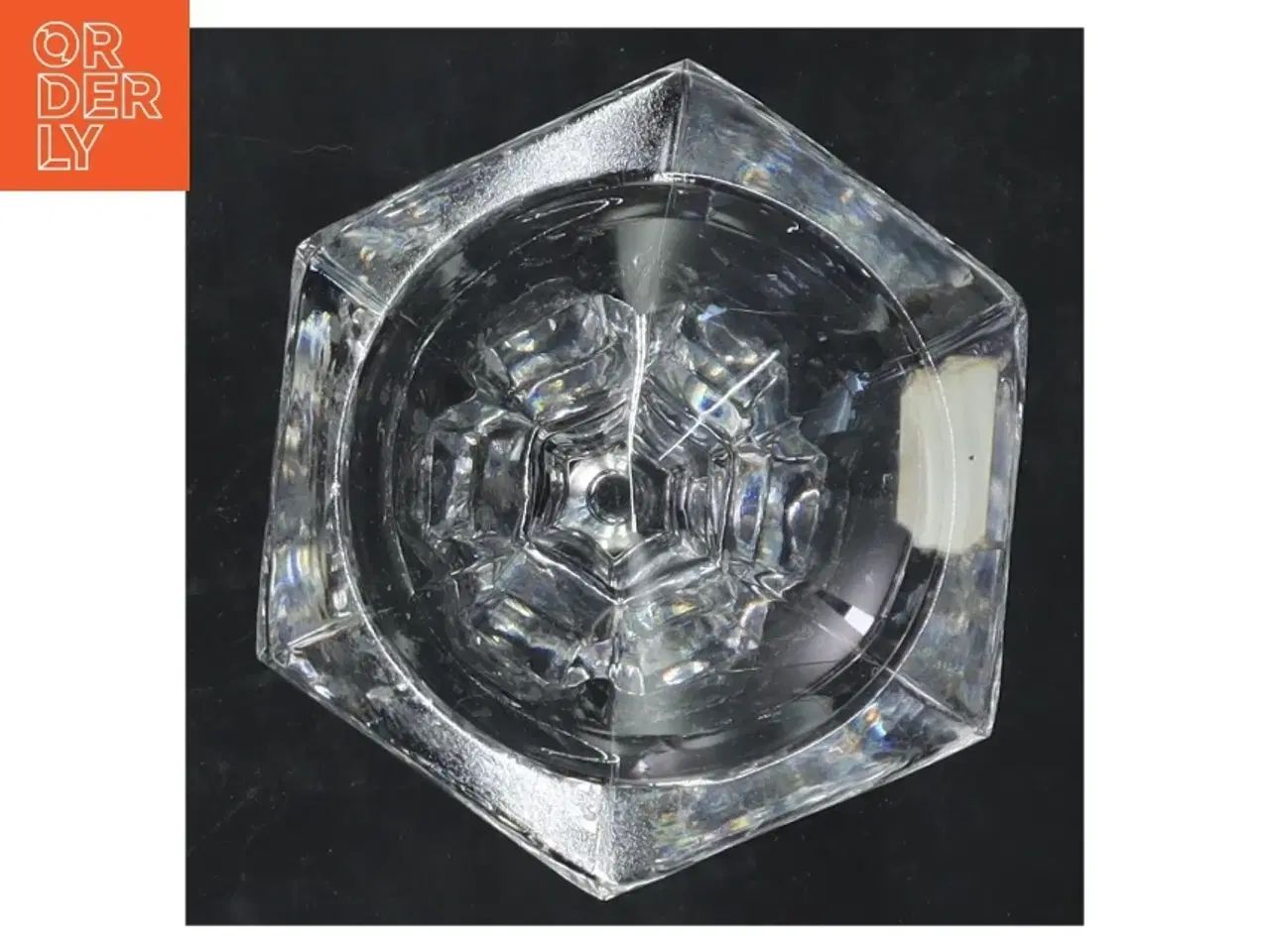 Billede 3 - Klar krystal lysestager (str. 12 cm. 2 styk)