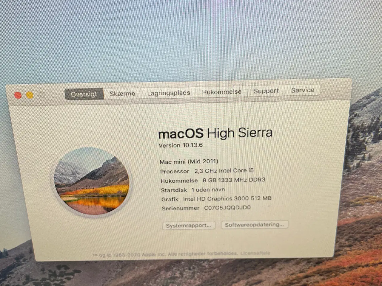 Billede 2 - Mac mini med tastatur og benq skærm. 