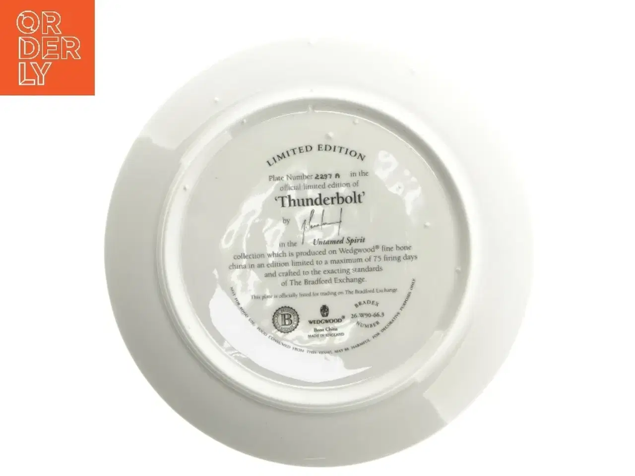 Billede 3 - Wedgwood dekorativ porcelænstallerken fra Wedgwood (str. Ø 20 cm)