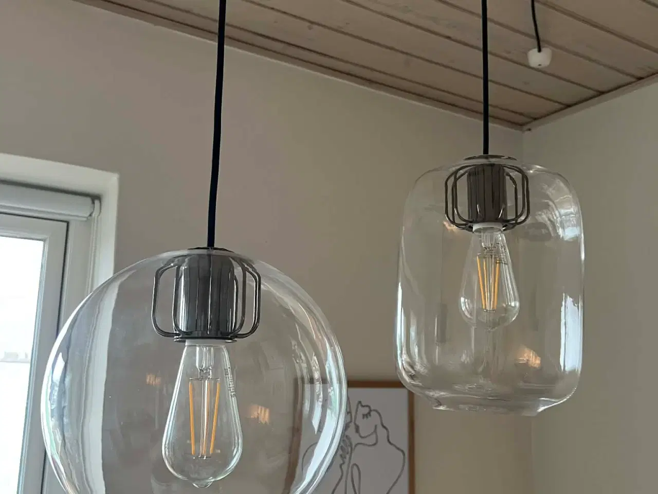 Billede 3 - 2 hængelamper til spisebord – fin stand