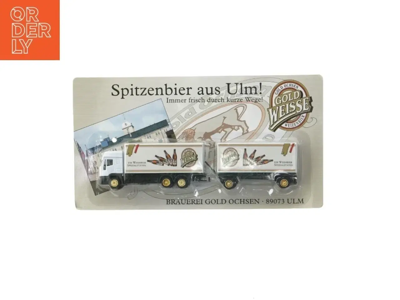 Billede 1 - Model lastbil med anhænger fra Gold Ochsen (str. 21 cm)