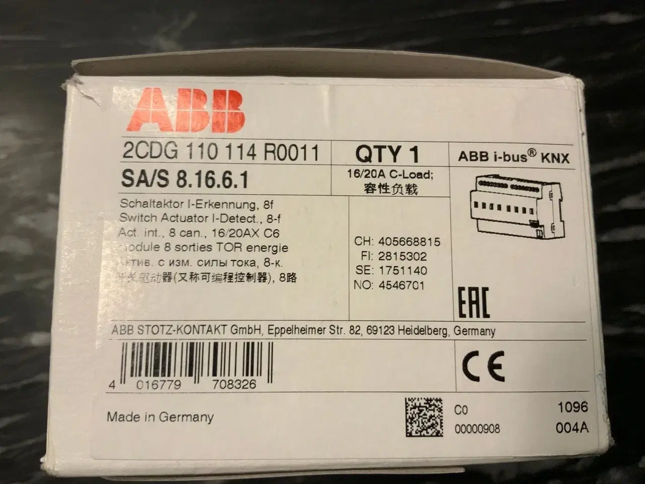Billede 1 - KNX 8 kanals relæmodul - ABB