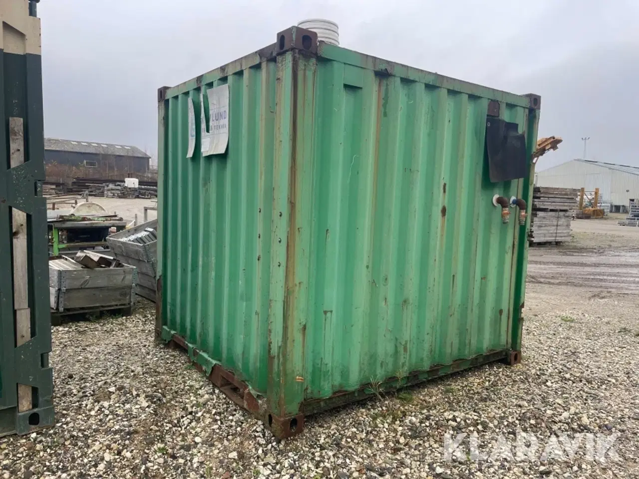 Billede 5 - Container med fyranlæg 6 fod