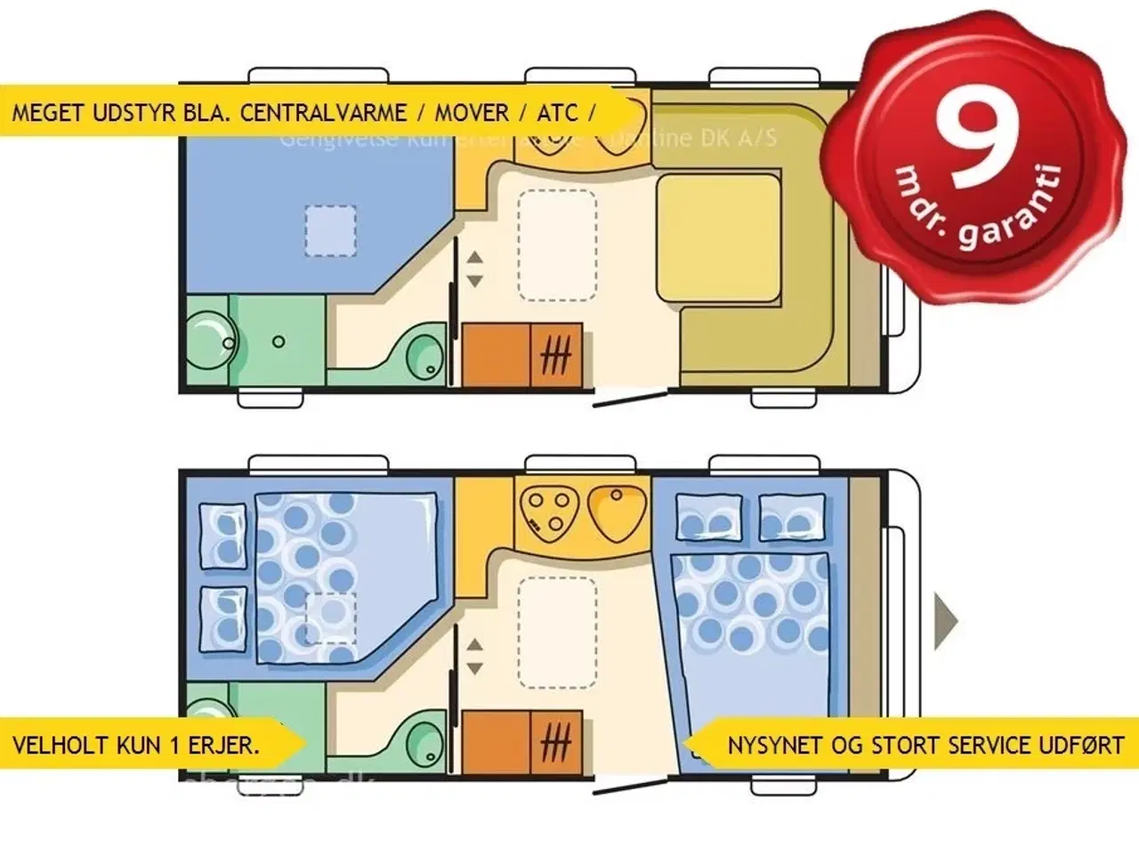 Billede 1 - 2008 - Adria Classica 513 UP   MEGET UDSTYR BLA. ALDE CENTRALVARME / MOVER / ATC.