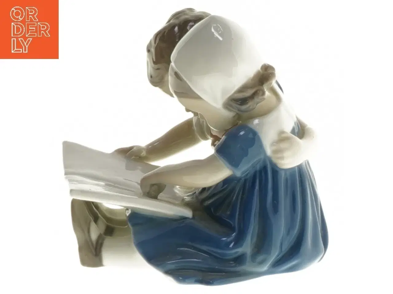 Billede 2 - Figur af børn (str. 9x11 cm) fra Bing & Grøndahl