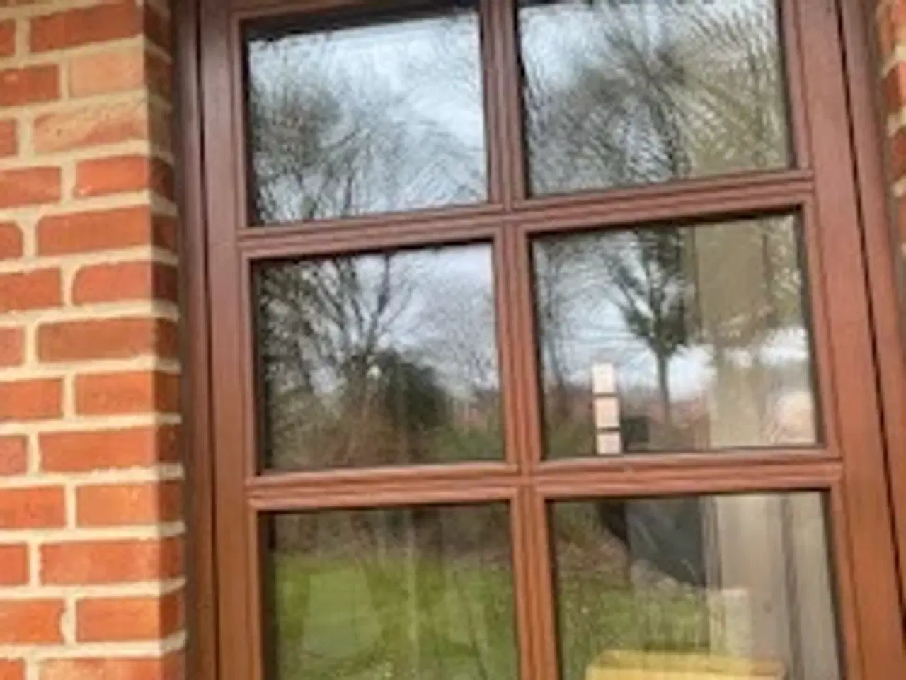 Billede 1 - mahogny vinduer med tre lags glas
