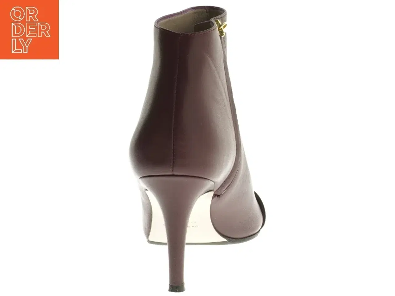 Billede 2 - Roccamore Stiletstøvler, Henry, burgundy kalveskind, med spænde (str. 36 )