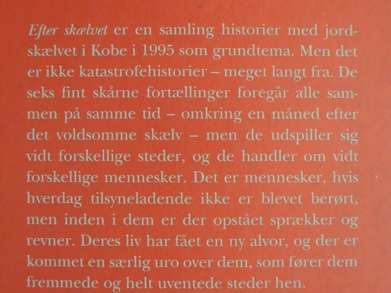 Billede 2 - efter skælvet, af haruki murakami, genre: noveller