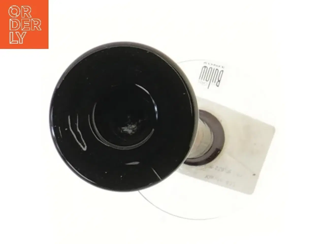 Billede 2 - Lysestage i glas og metal fra Bülow (str. 19,5 cm)