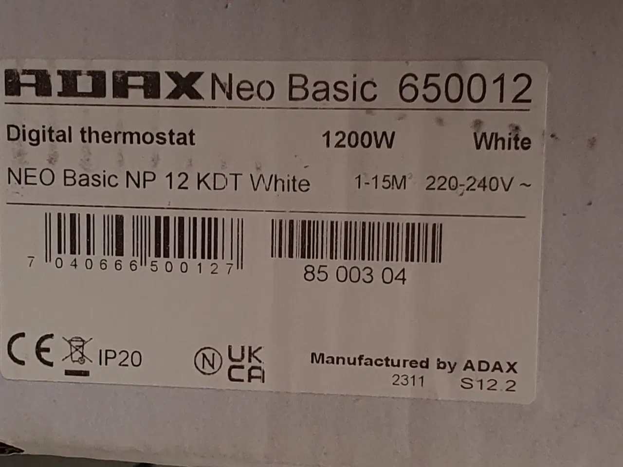 Billede 4 - Adax Neo elradiator 