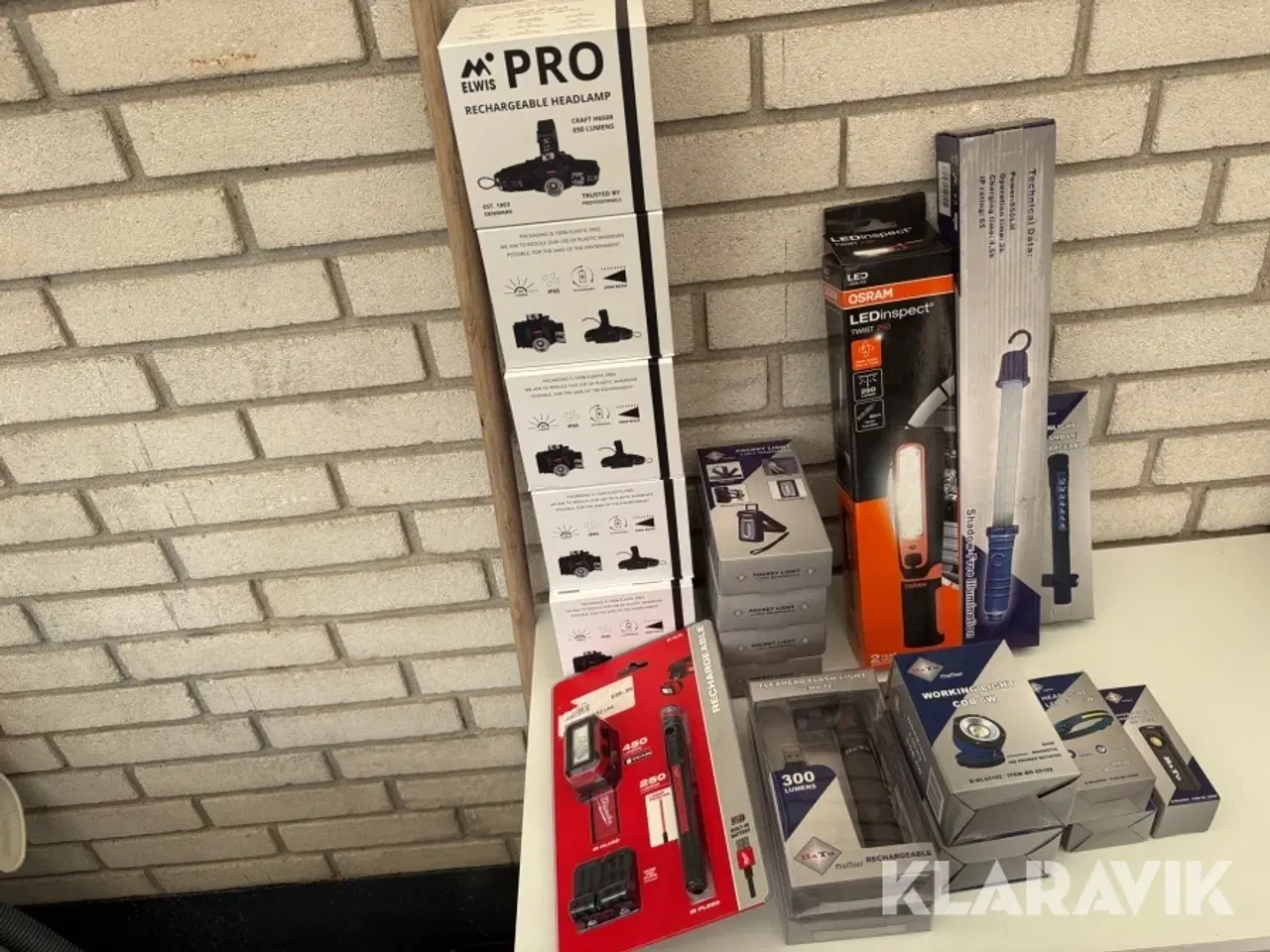 Billede 3 - Værkstedslamper og pandelamper Elwis - Osram - Bato - Milwaukee