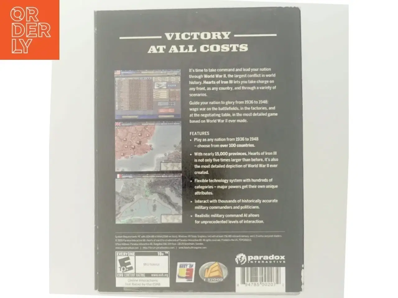 Billede 3 - Hearts of Iron III PC-spil fra Paradox Interactive