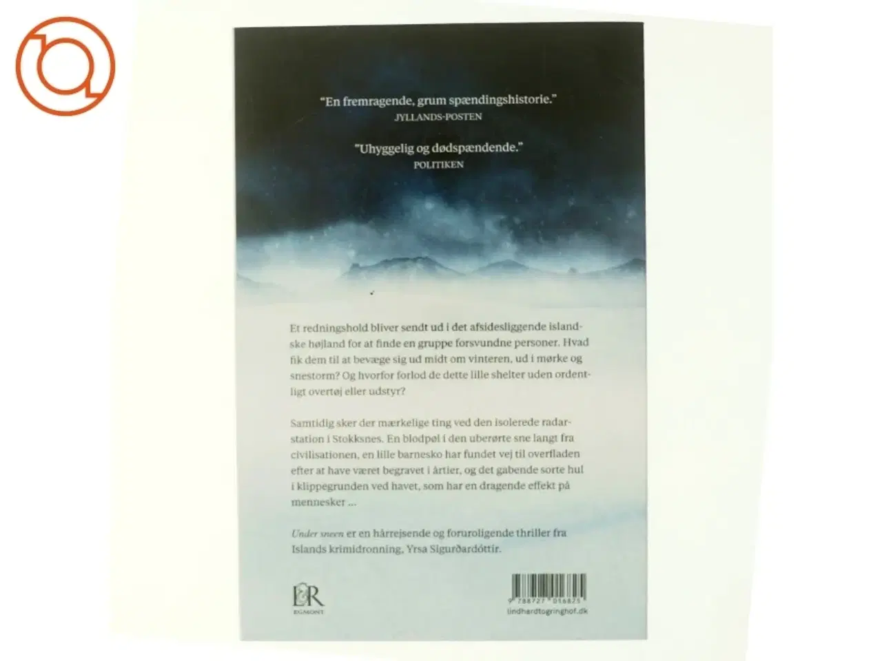Billede 3 - Under sneen af Yrsa Sigurðardóttir (Bog)