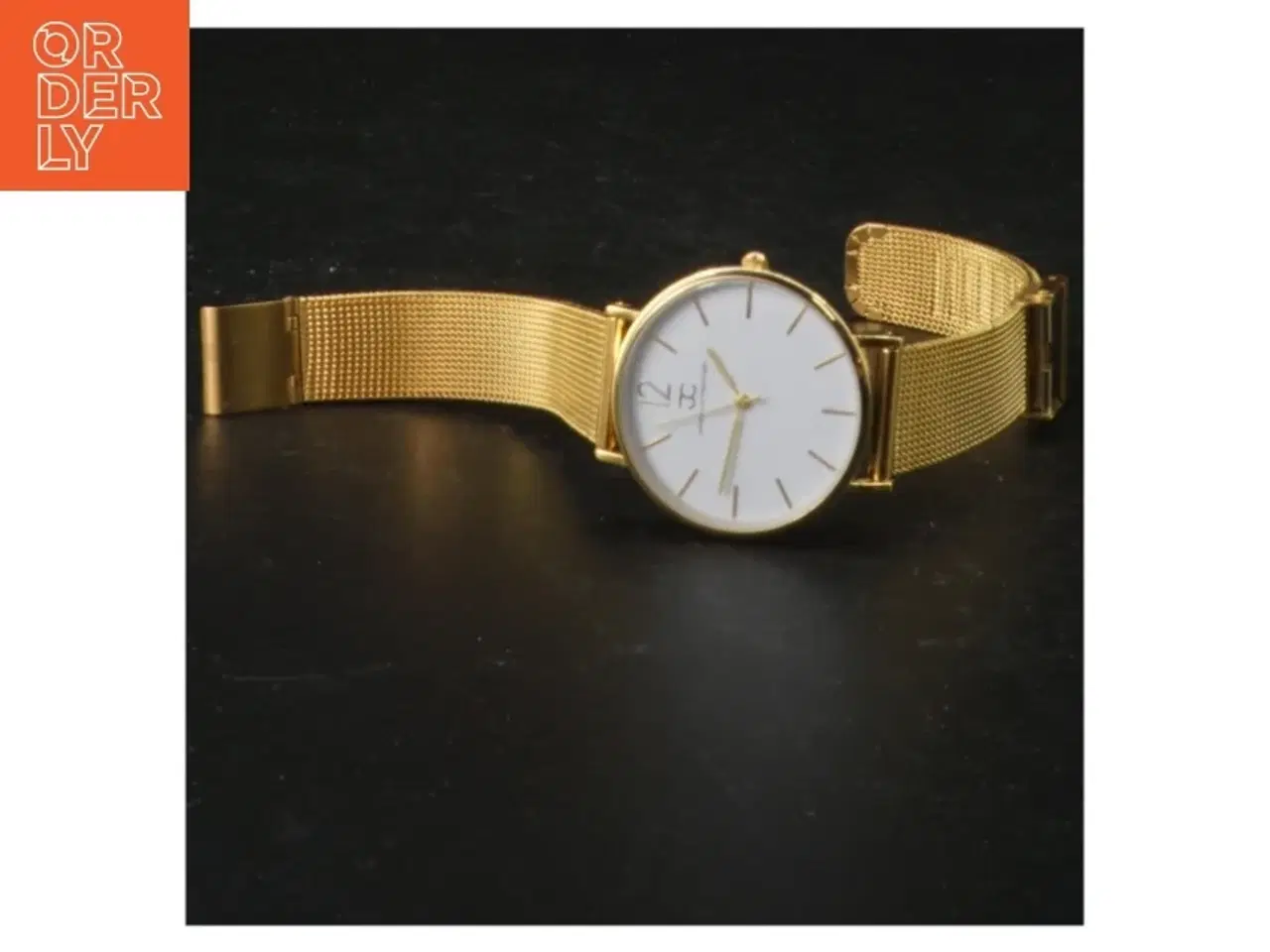 Billede 2 - Guldfarvet mesh-urrem armbåndsur fra Jewellery Of Copenhagen (str. 24 cm. 3,5 cm i diameter)