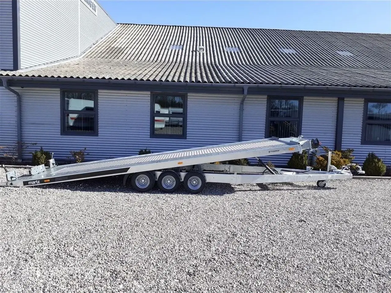 Billede 7 - 0 - Martz Autotrailer GT580 3 akslet 3500 kg   Top Professionel Autotrailer fra Martz med opk�ørsels vinkel på kun 11 grader til Skarp Pris