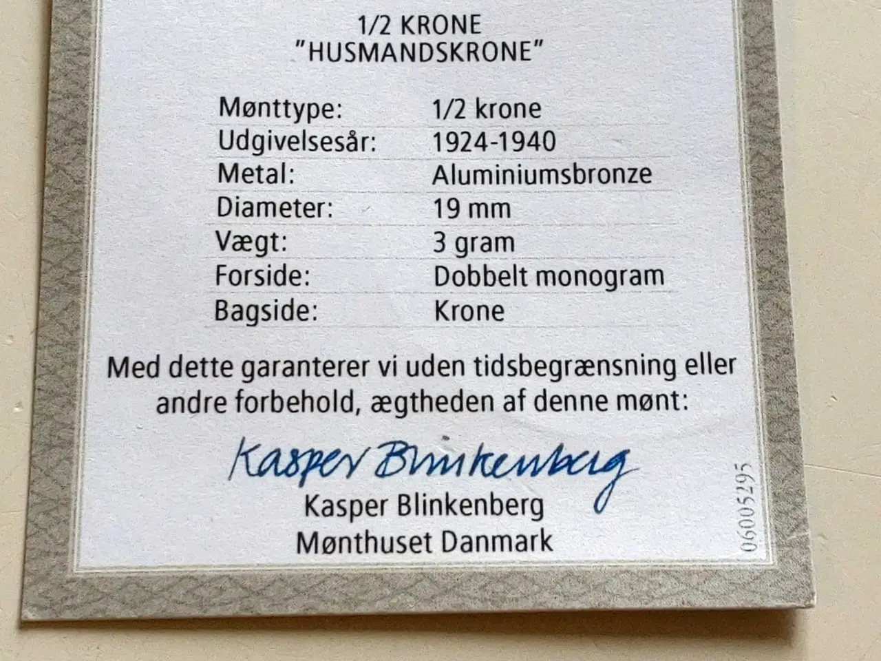 Billede 3 - 1/2 krone 1940
