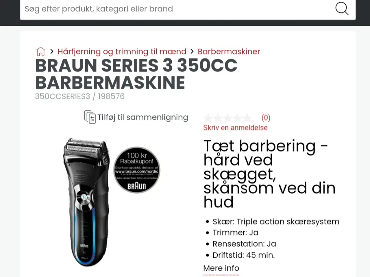 Billede 2 - Braun Serie 3 Barbermaskine