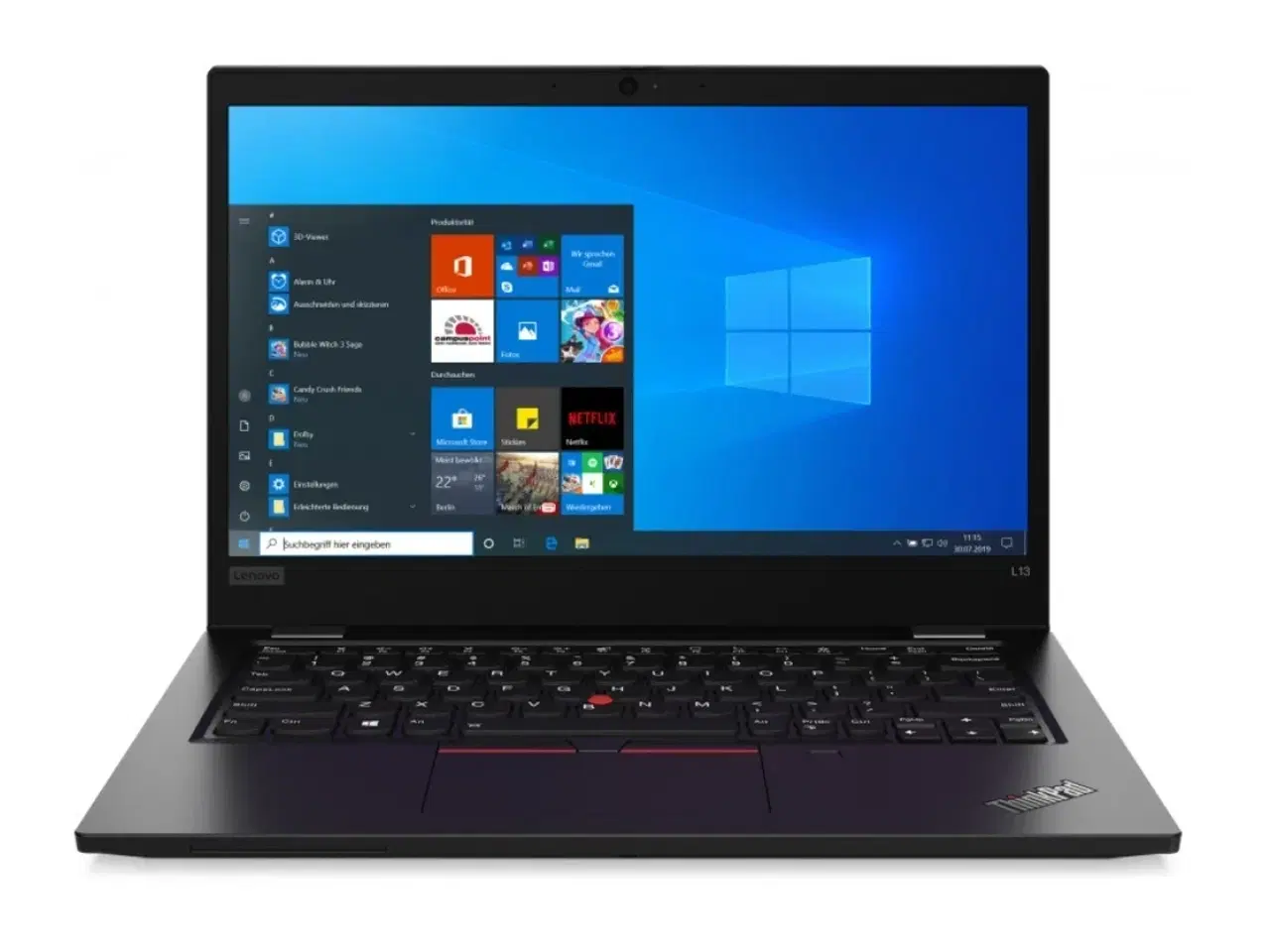Billede 1 - Lenovo ThinkPad L13 13" - Intel  i5-10210u 1,6GHz 256GB NVMe 8GB Win11 Pro - Grade B