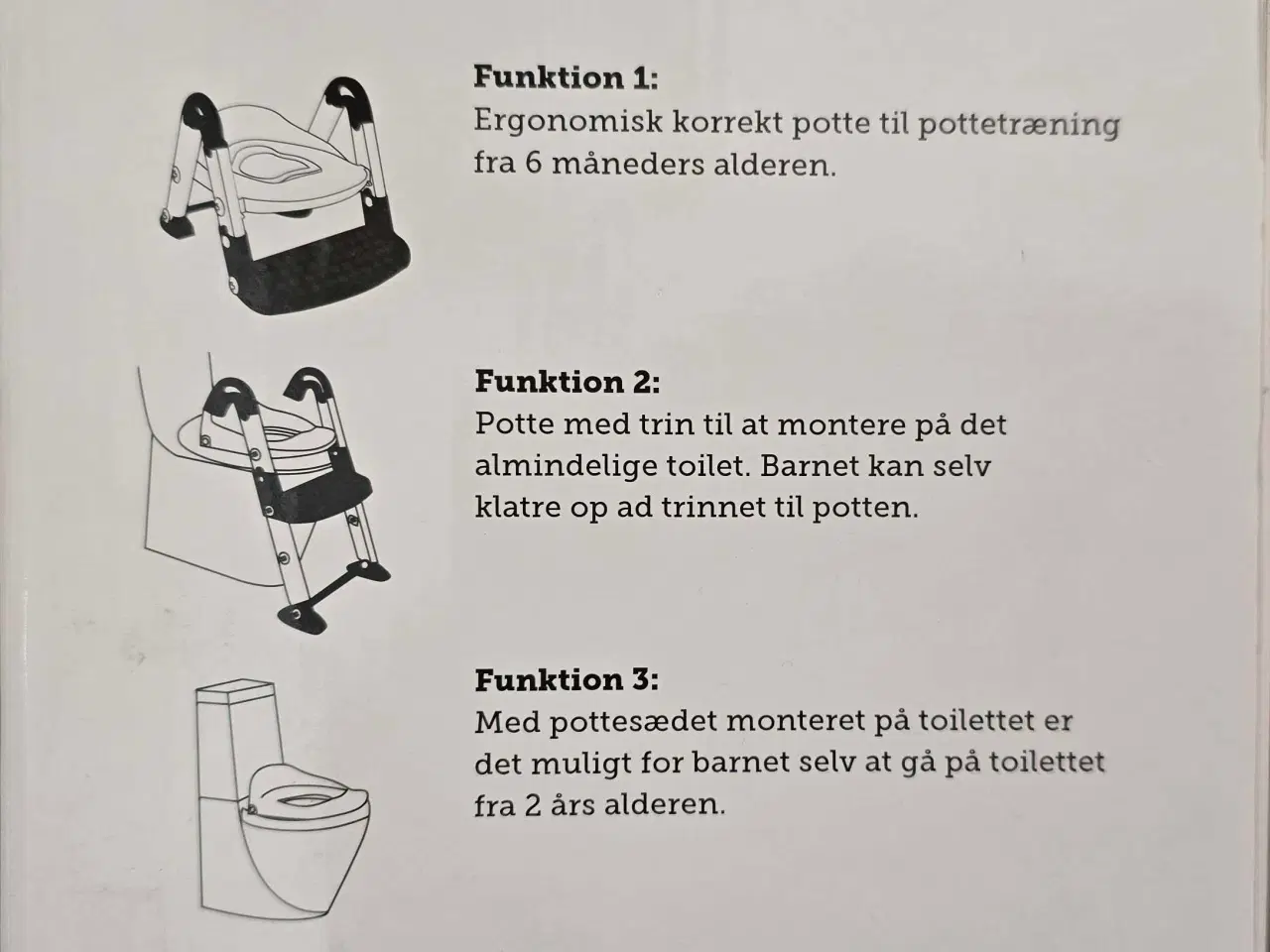 Billede 2 - Toilettræner. 3 i 1