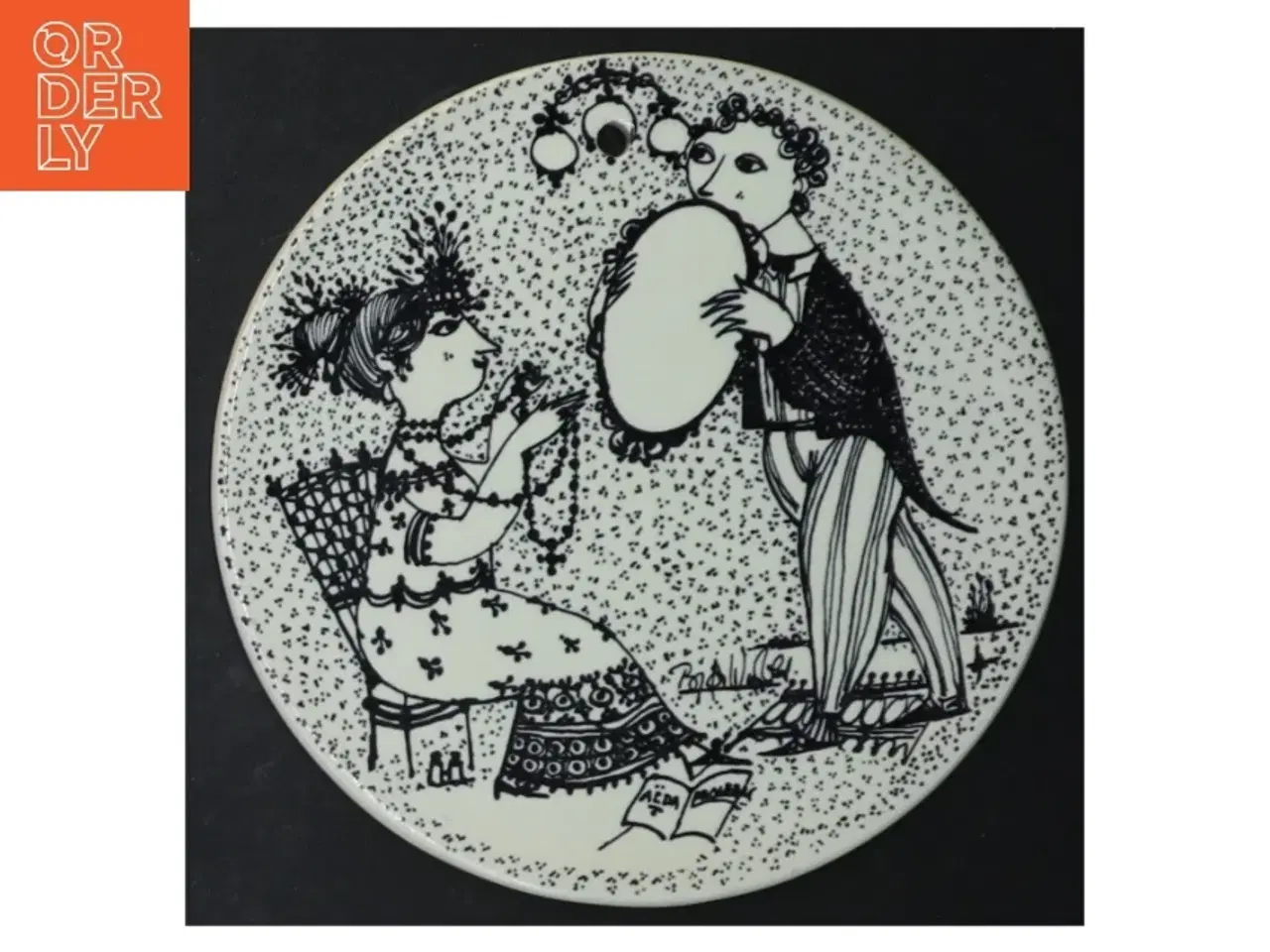 Billede 8 - Bjørn Wiinblad vægplatter fra Nymlle (str. Ø. 15 cm. 6 styk)