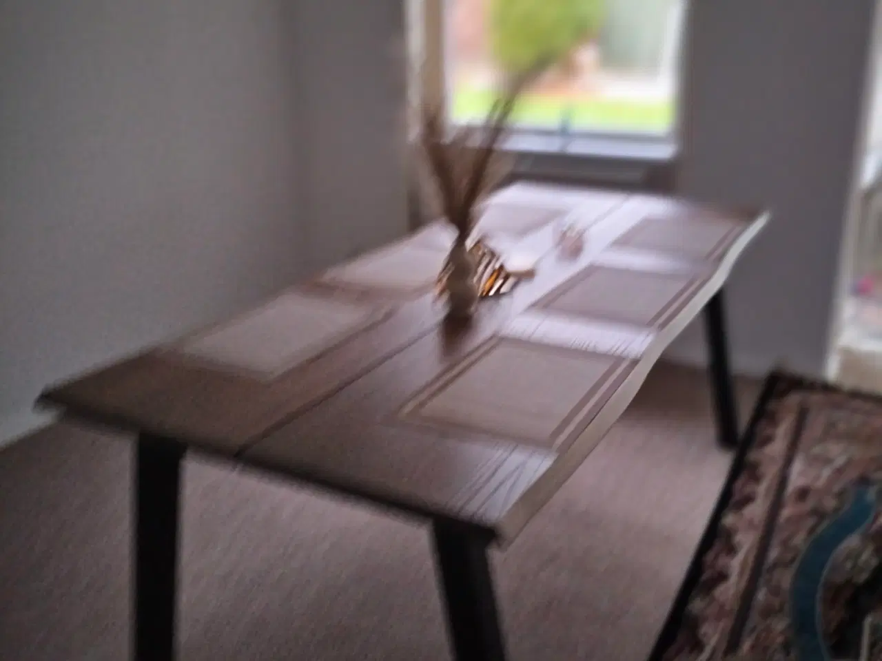 Billede 2 - SKOVLUNDE Spisebord 90x200 mørk eg m/tillægsplade