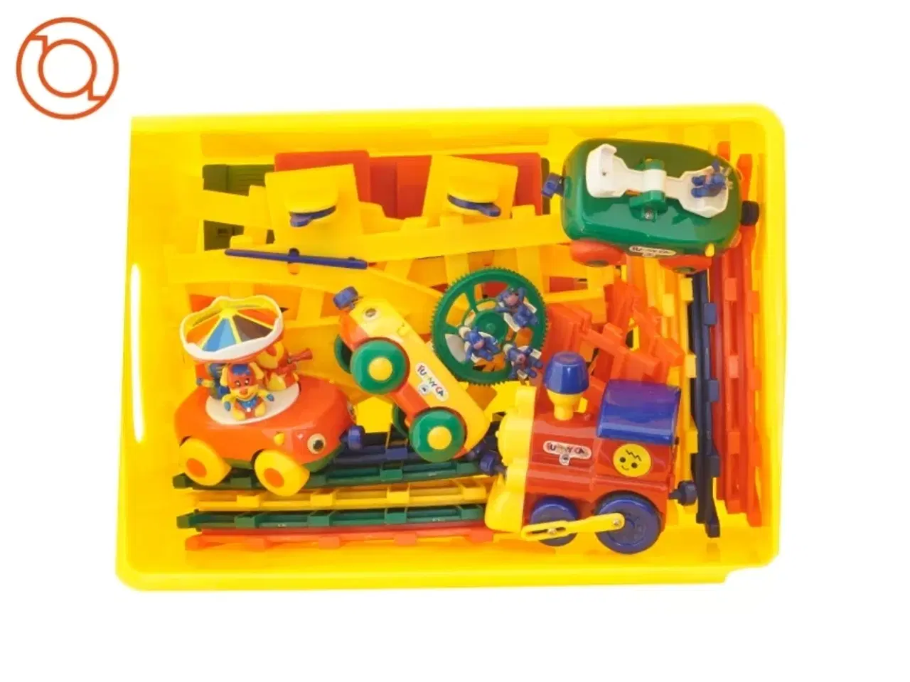 Billede 1 - Togbane Farverig  (str. Bil 10 x 7 cm)