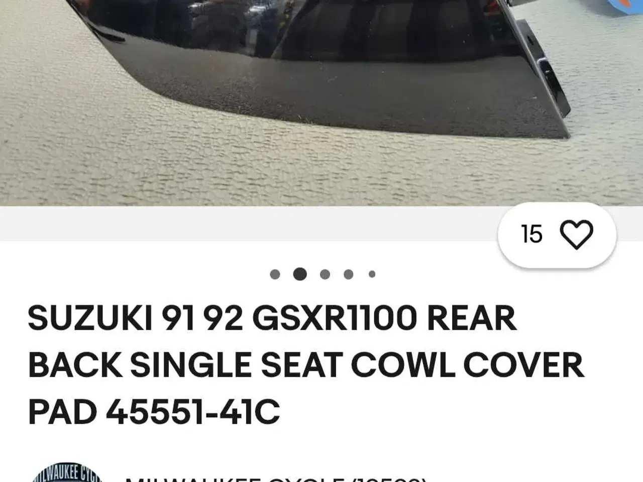Billede 10 - Suzuki gsxr sæde cover