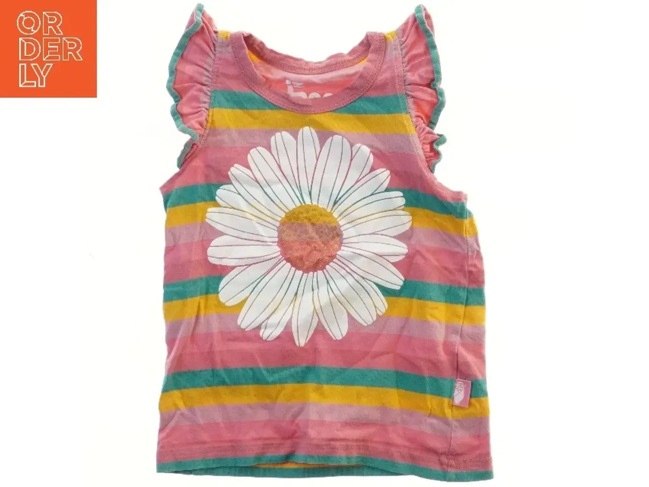Billede 1 - Danefæ Børnebluse med striber og blomstermotiv fra Danefæ (str. 92)