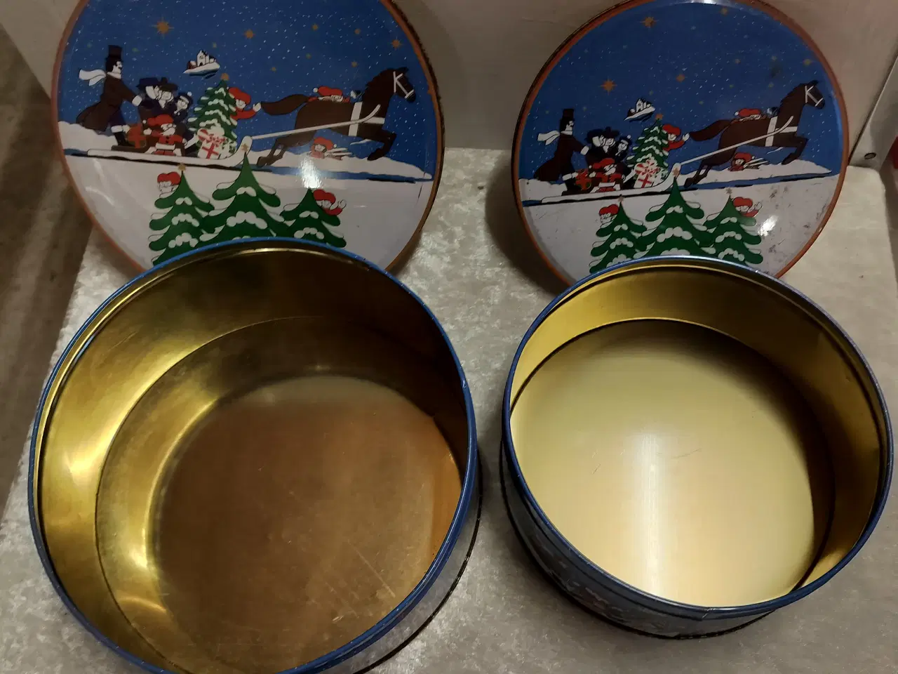 Billede 3 - Gamle Jule kagedåser 2 stk