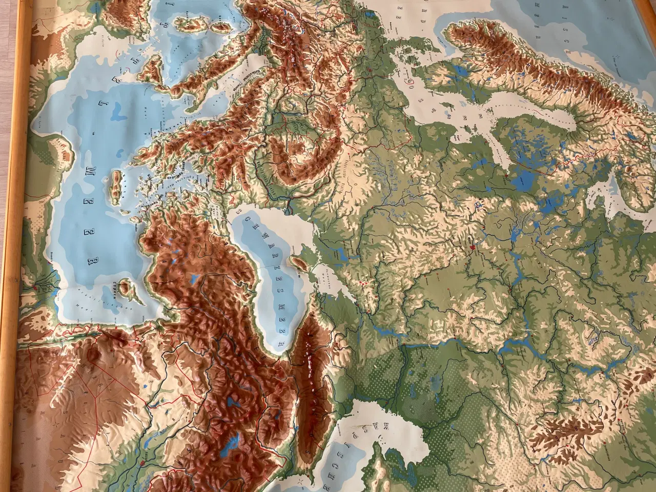 Billede 1 - Europakort på rundstokke 