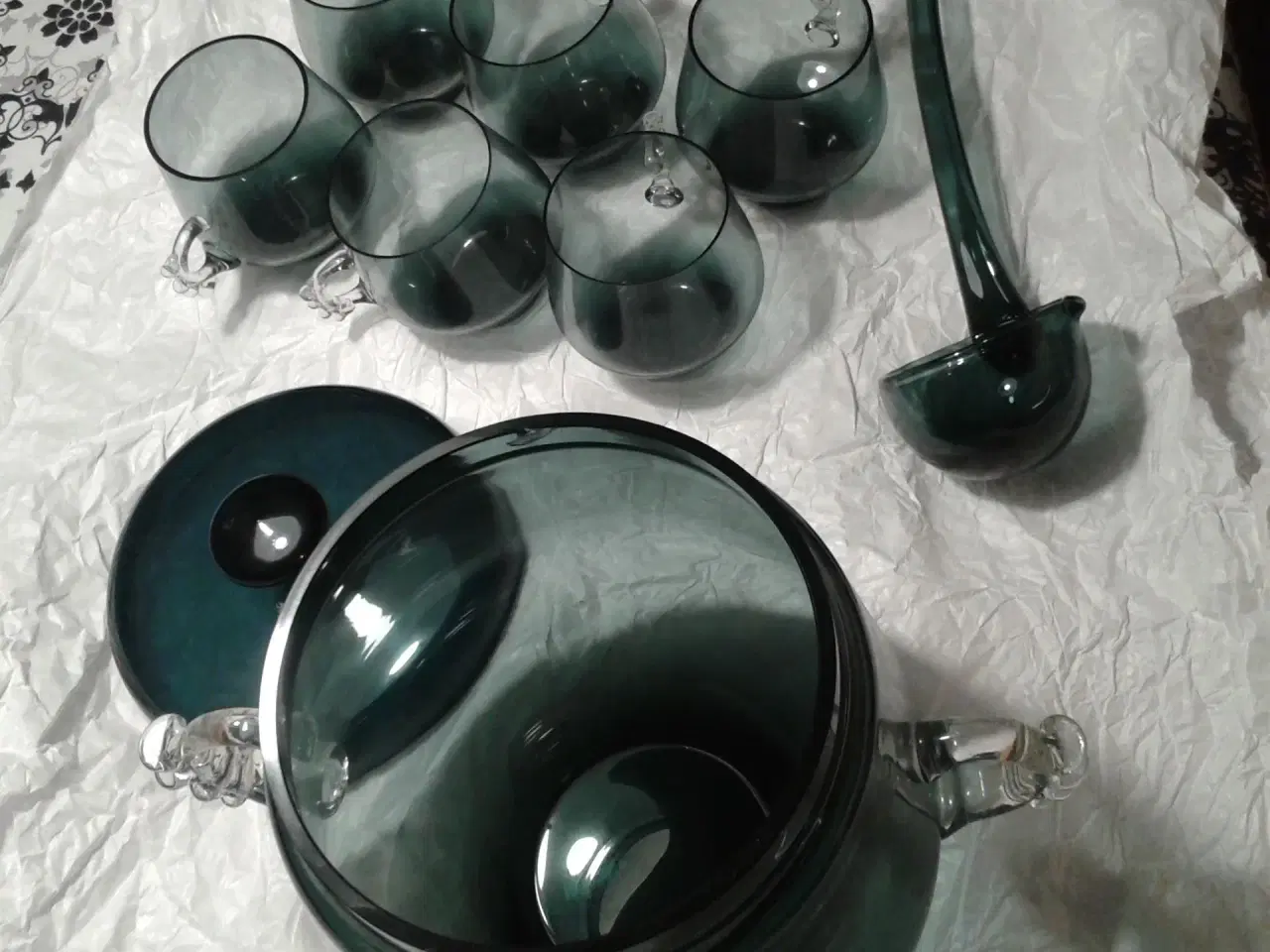 Billede 5 - Punch Bowle med kopper og øse