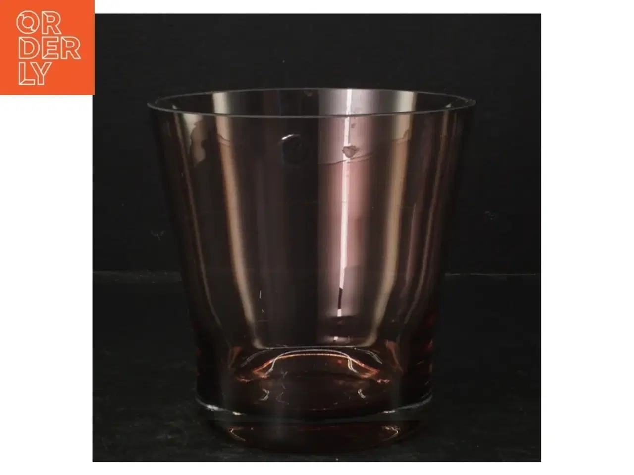 Billede 1 - Rodabrun glas vase fra Aytm (str. Ø. 14 cm)