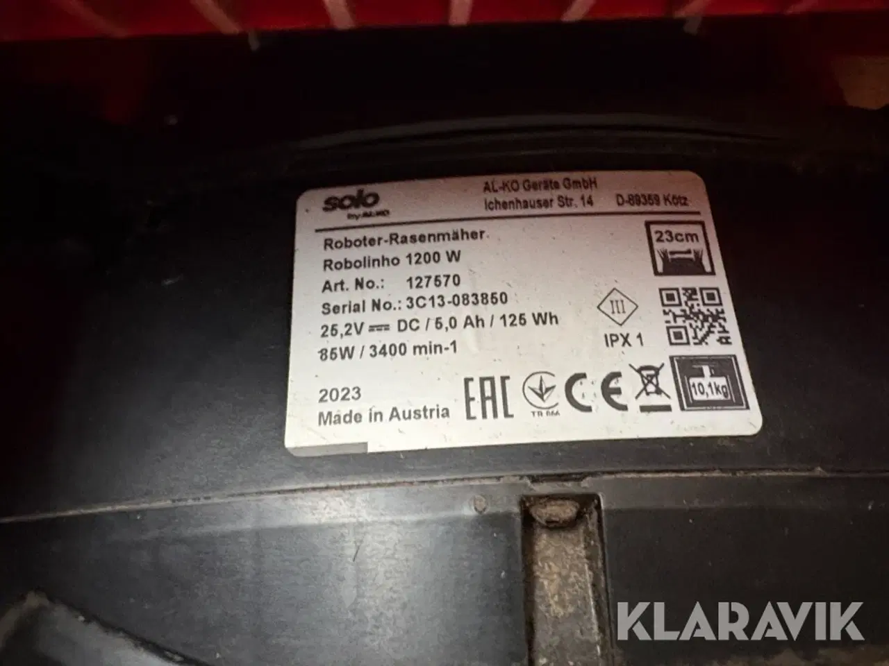 Billede 7 - Græsslåmaskine AL-KO Solo 1200w