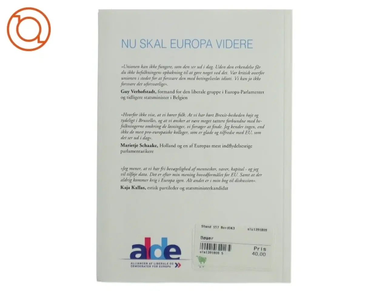 Billede 2 - Nu Skal Europa Videre af Morten Helveg Larsen (Bog)