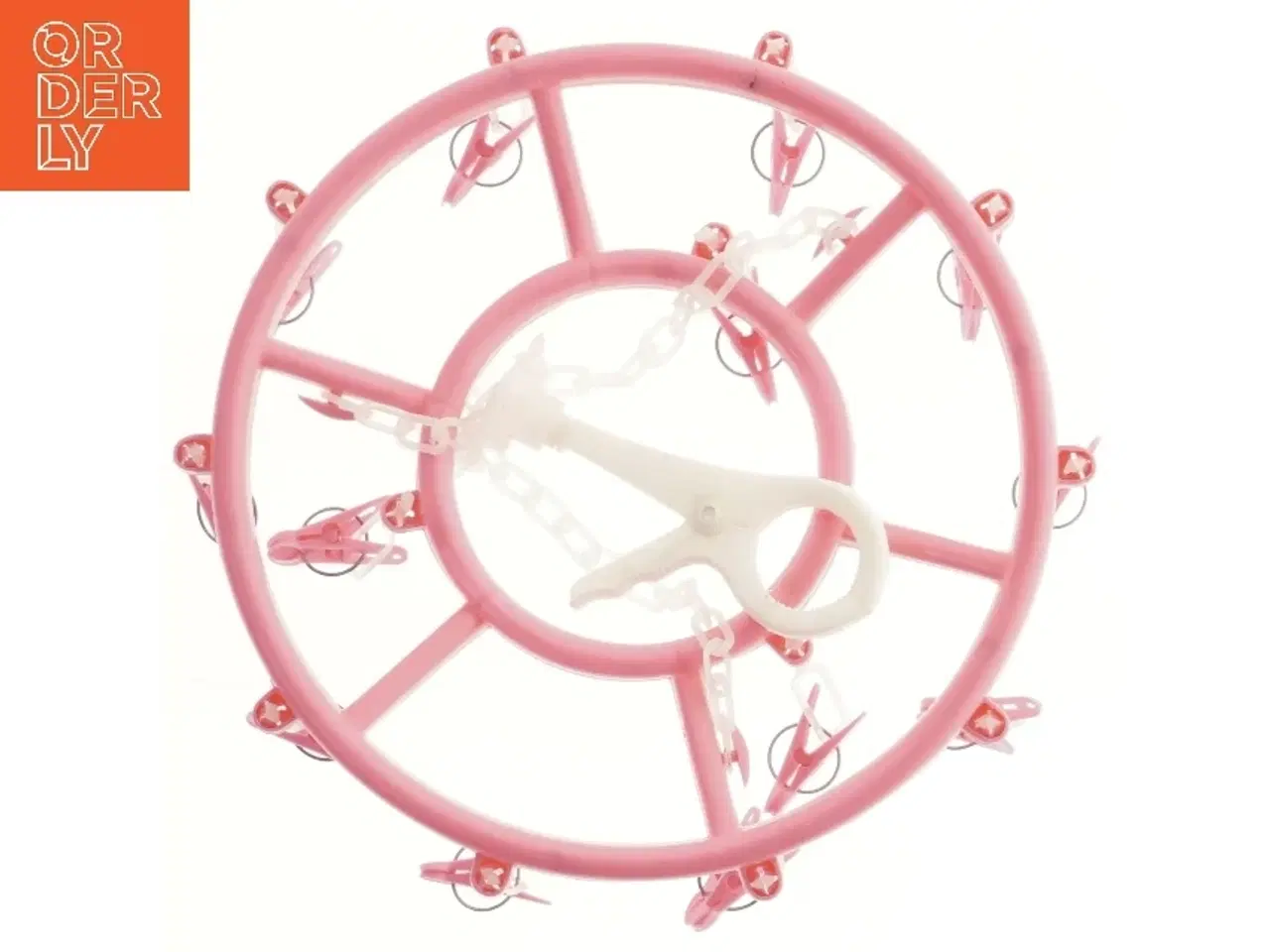 Billede 2 - Rund tørrestativ med plastklemmer (str. Ø 28 cm)