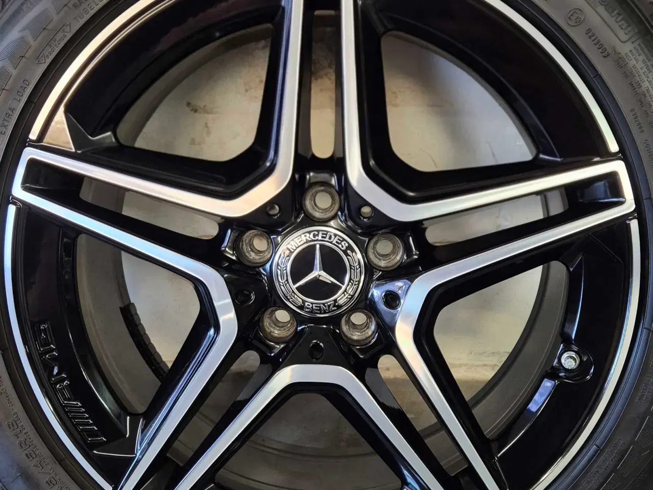 Billede 9 - MERCEDES "AMG" ORIGINAL ALUFÆLGE MED VINTERDÆK NYE