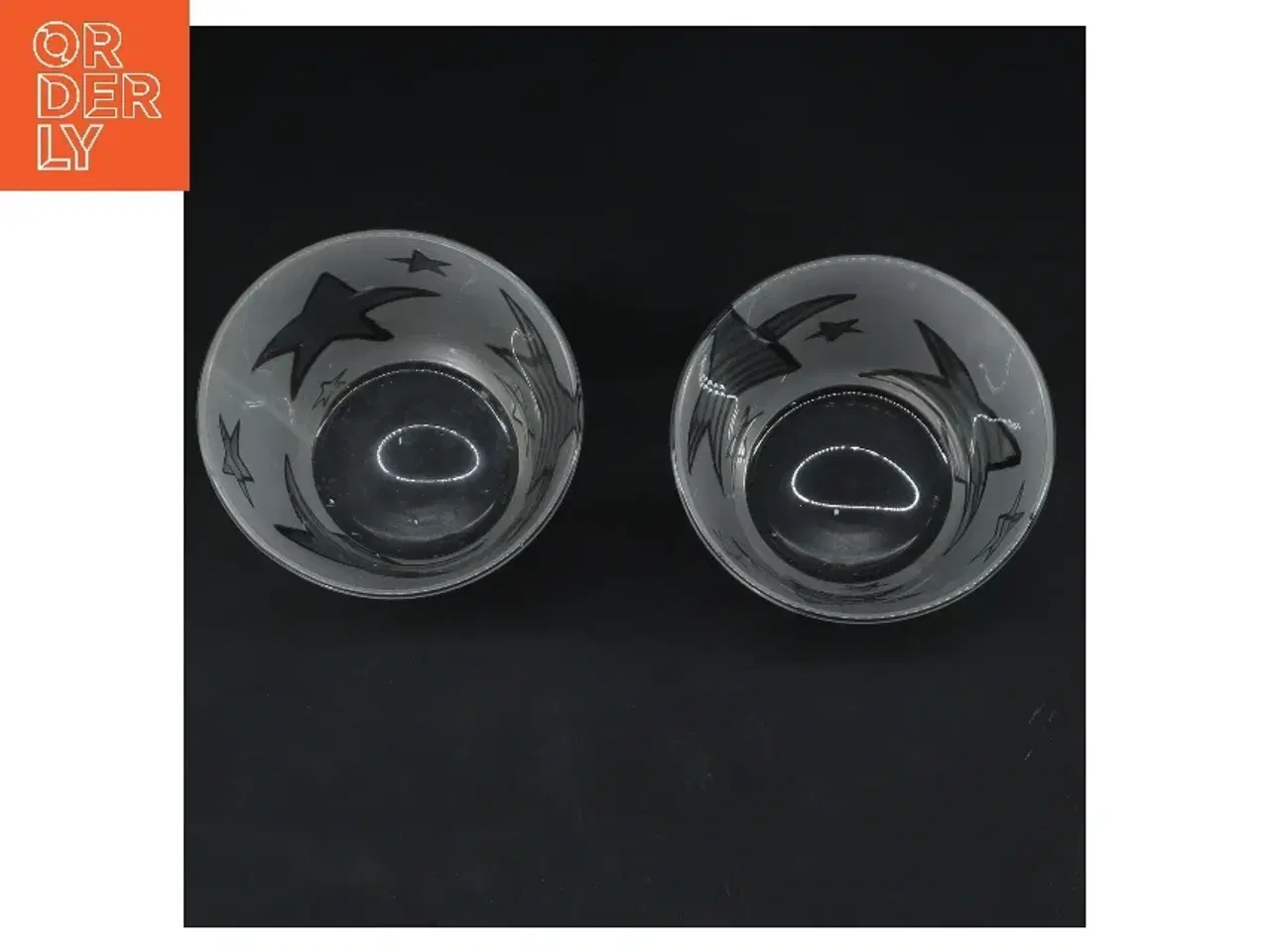 Billede 2 - Glas med stjernemønster (str. Ø 8,5 cm højde 9 cm)