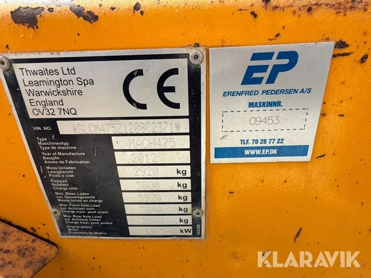 Billede 9 - Dumper Thwaites MACH475