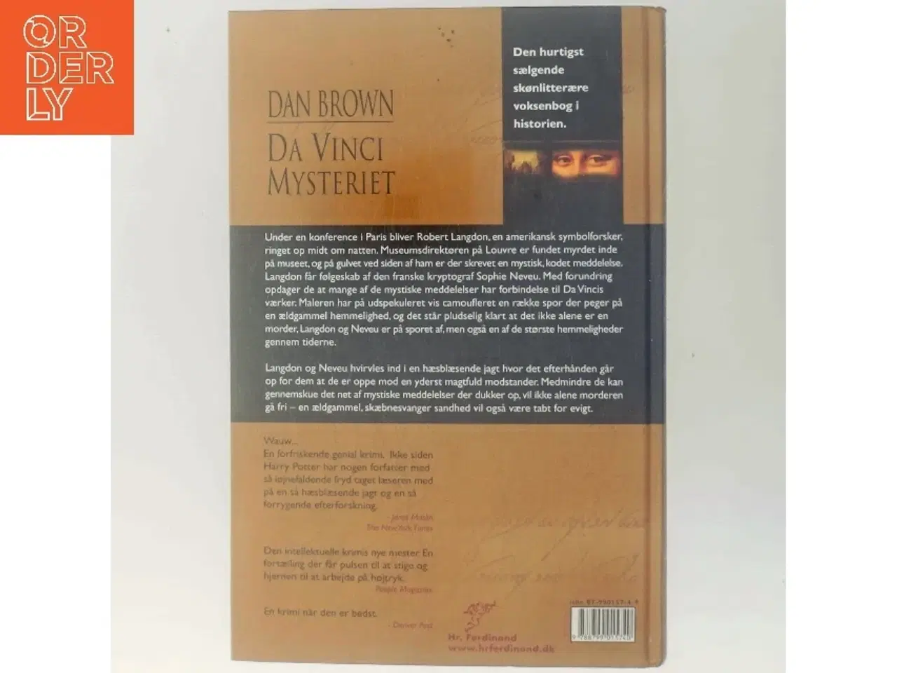 Billede 3 - Da Vinci Mysteriet af Dan Brown (Bog)