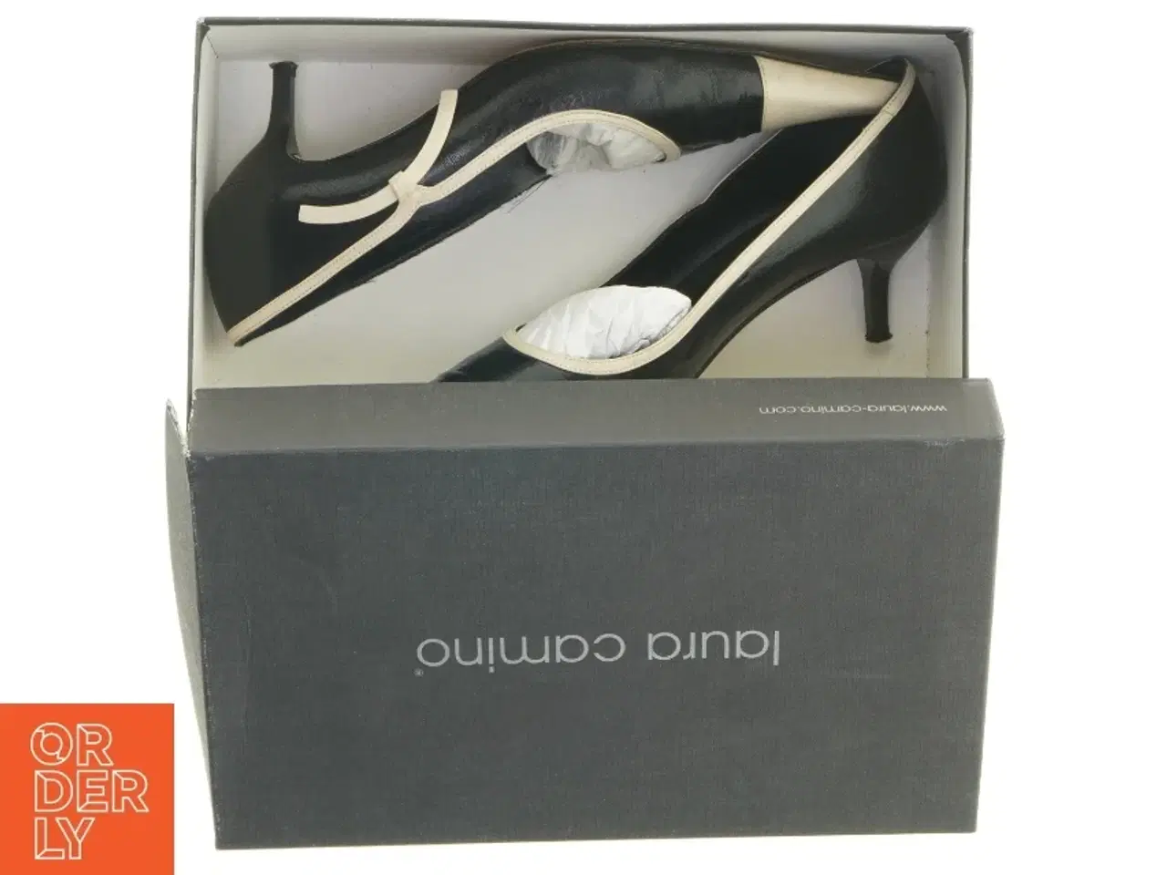 Billede 6 - Sorte og beige pumps fra Laura camino (str. 38 )