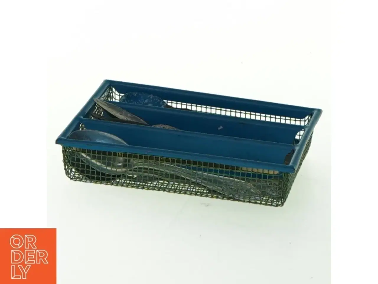 Billede 4 - Dukke bestik og bestikbakke (str. 9,5x7,5x2,5 cm)