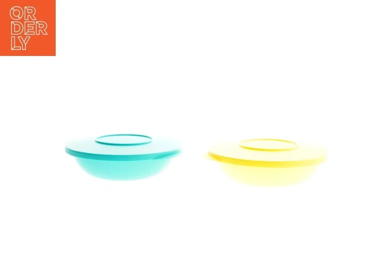 Billede 2 - Plastskåle med låg fra Tupperware (str. Ø 17x4 cm)