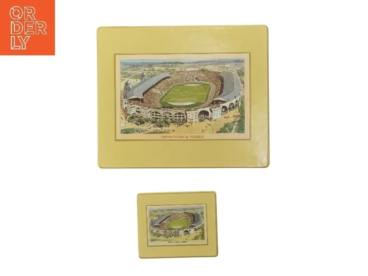 Billede 1 - Vintage bordskånere (str. 19,5x23,5 og 9x11 cm)