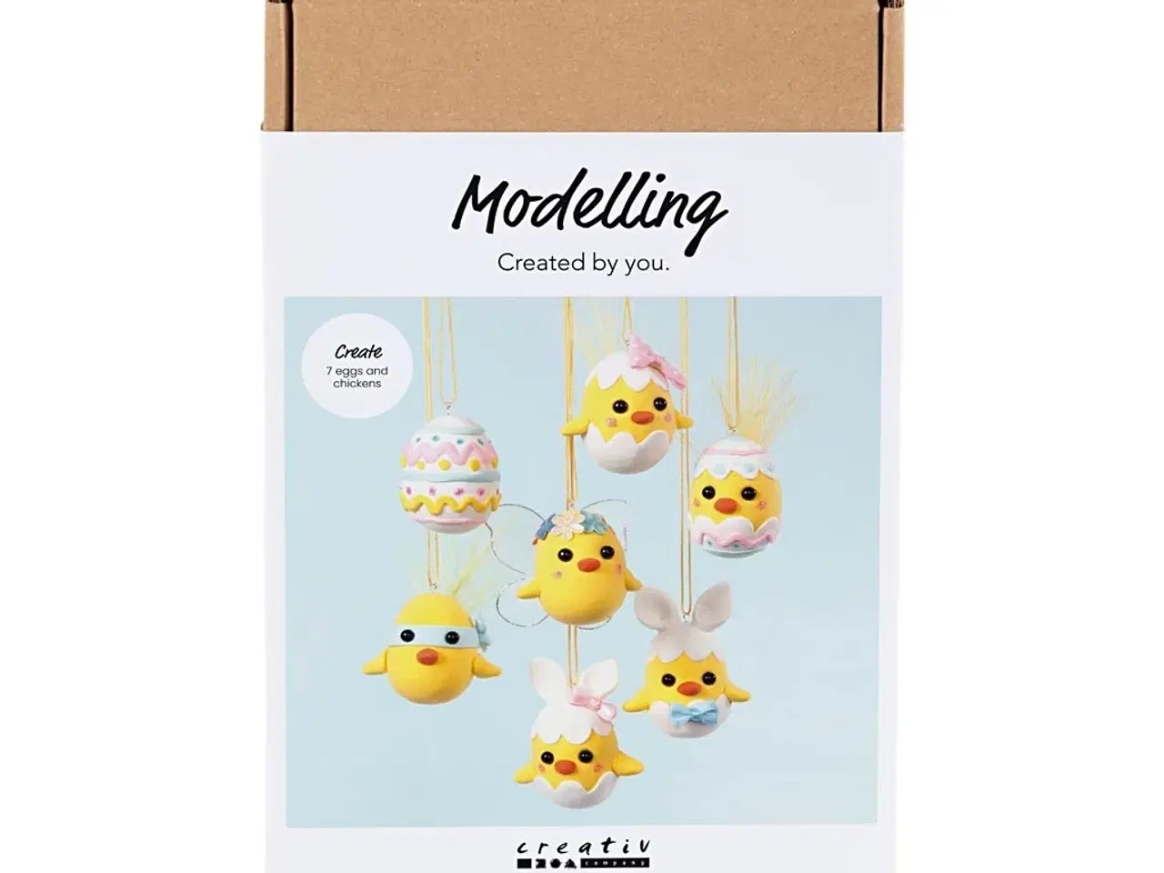 Billede 1 - DIY Modellering Kit til Unikke Kyllinger - 1 Sæt