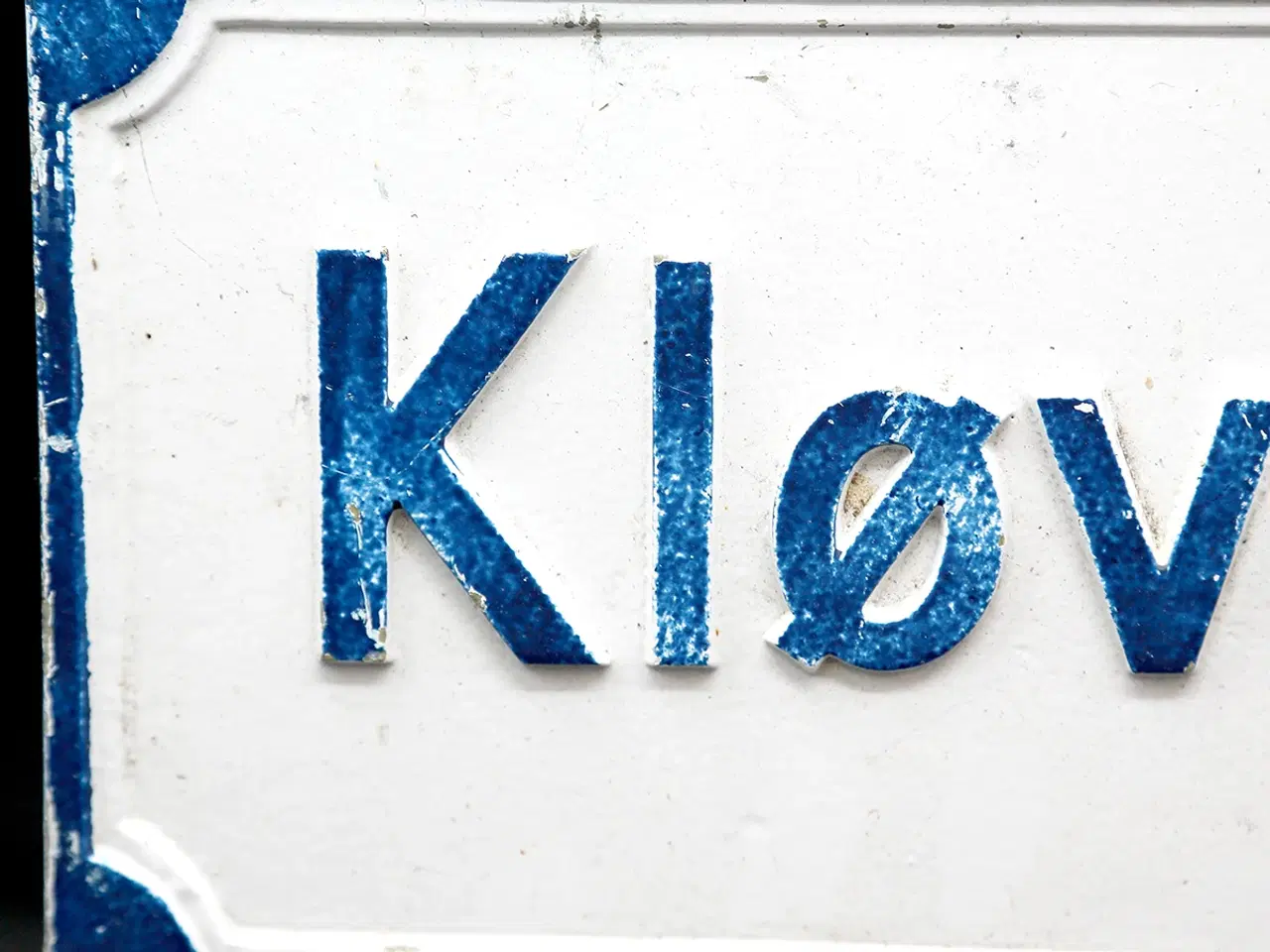 Billede 5 - Vintage dansk vejskilt “Kløverdalen” i aluminium