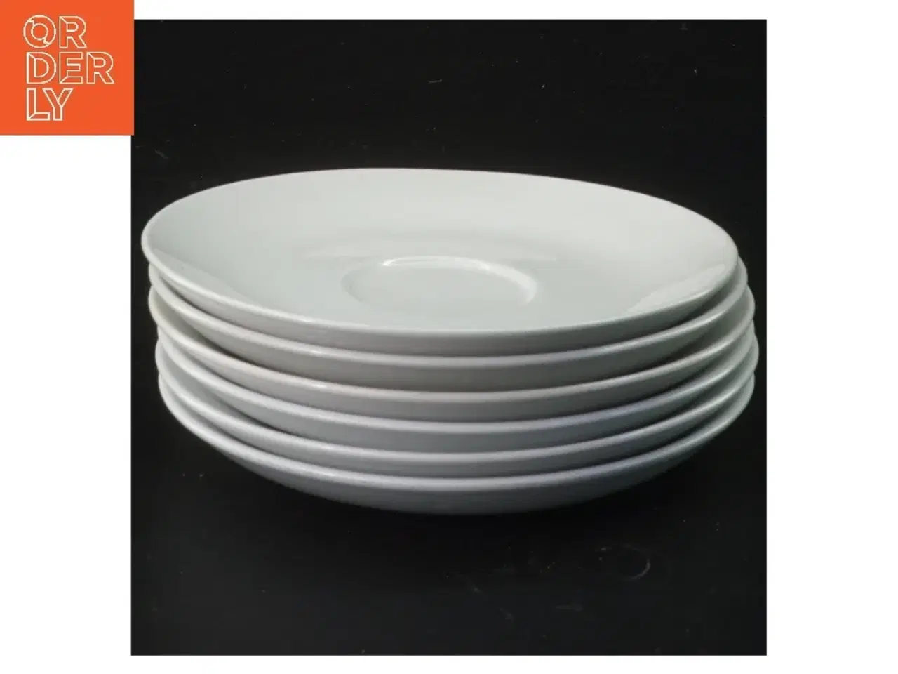 Billede 1 - Sæt af 6 underkopper fra Royal Copenhagen (str. 6 stk Ø 14 cm)