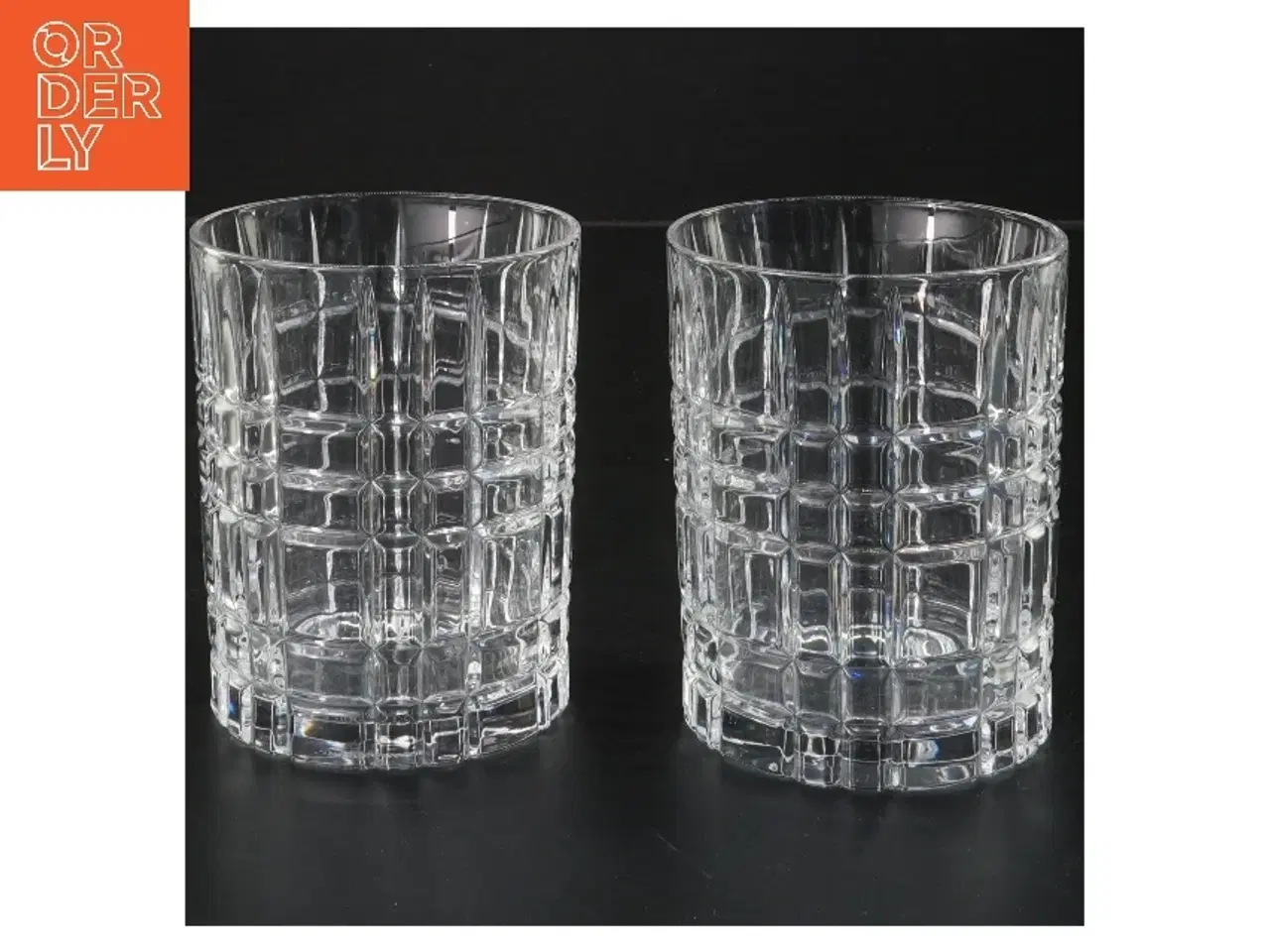 Billede 1 - Glas sæt af 2 (str. 2 stk Ø 8 cm længde 10,5x cm)