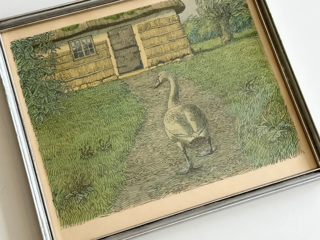 Billede 2 - Johannes Larsen, svane og hus