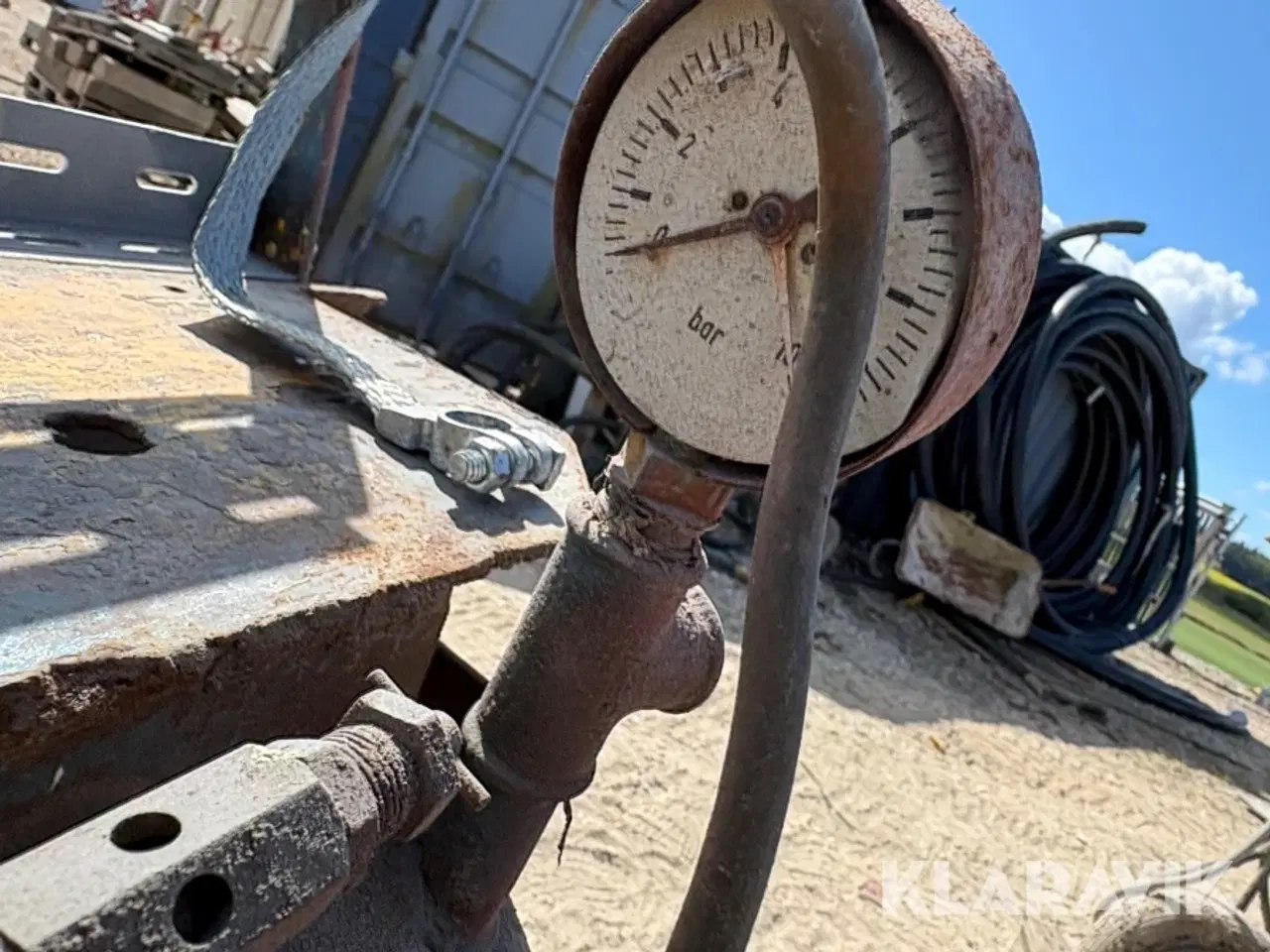 Billede 11 - Kombineret kompressor og generator på ramme hjemmebygget